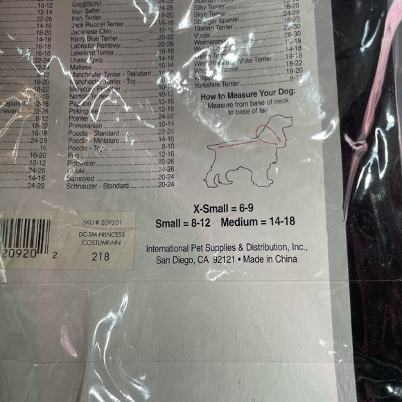 NWT Dickens Closet by Petco Pretty in Pink Dog Princess Costume sz XS - Picture 4 of 4